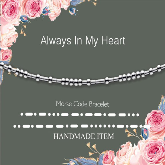 Morse Code Bracelets for Men Women, Funny Birthday Gifts, Best Friend Friendship Gifts