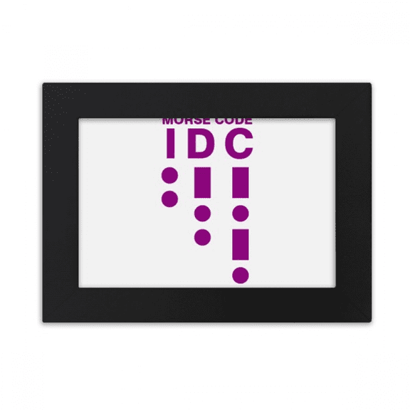 Morse Code Care Dot-line Representation Desktop Photo Frame Ornaments Picture Art Painting