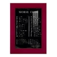 thumbnail image 1 of Morse Code Chart - Framed Print w/glass - Cherry Red, 1 of 6