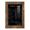 thumbnail image 1 of Morse Code Chart - Framed Print w/glass - Walnut, 1 of 6