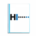 thumbnail image 1 of Morse Code Hello Dot Line Expression Book Sheet Protectors Portfolio Binder Folder, 1 of 3