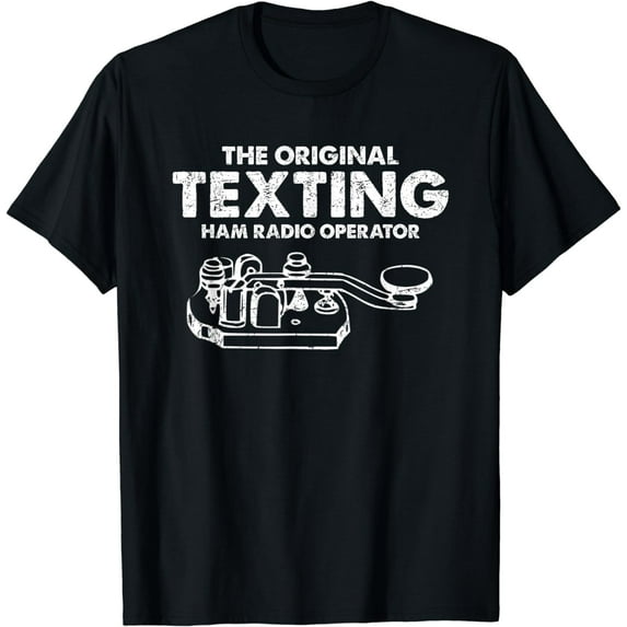 Morse Code Keyer Original Texting Ham Radio T-Shirt