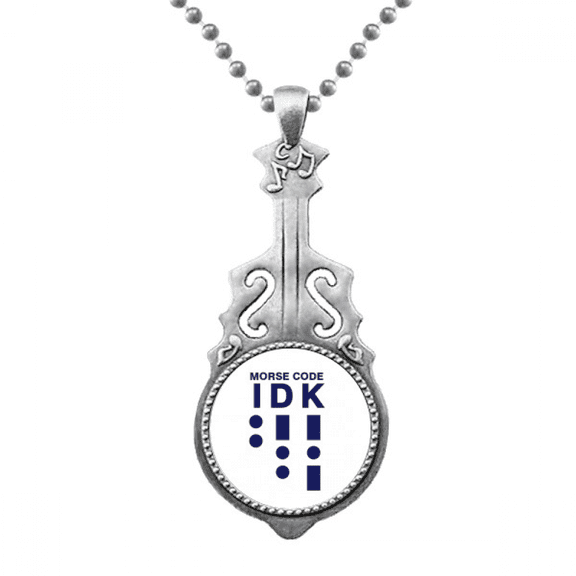 Morse Code Know Dot-line Expression Pendant Jewelry Music Guitar Torque Hangtag