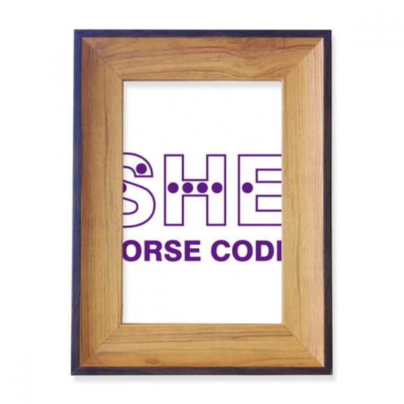 Morse Code She Dot-line Expression Photo Frame Exhibition Display Art Desktop Painting