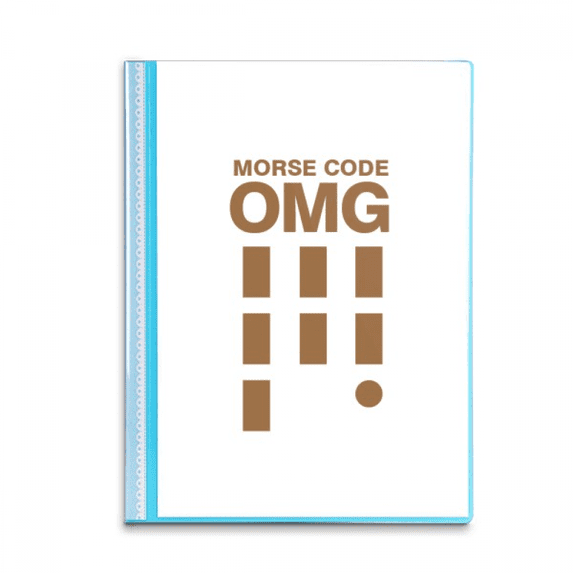 Morse Code Skyline Expression Book Sheet Protectors Portfolio Binder Folder