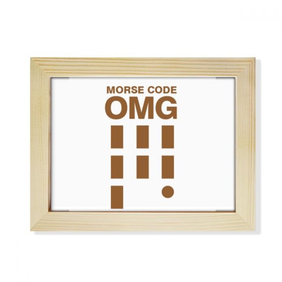 Morse Code Skyline Expression Desktop Photo Frame Picture Art Decoration Painting 6x8 inch