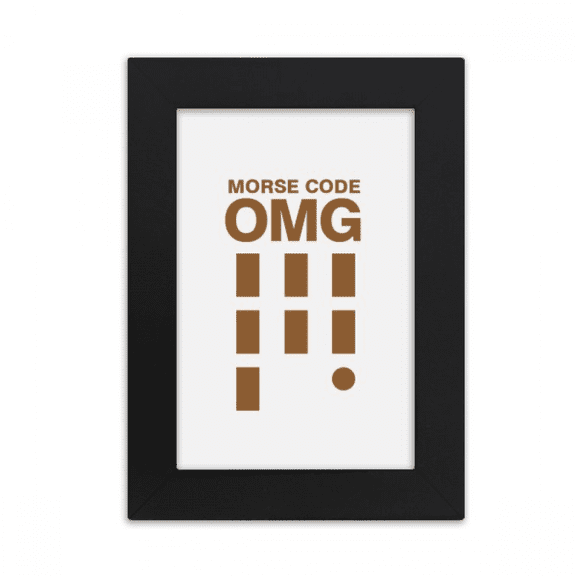 Morse Code Skyline Expression Desktop Photo Frame Picture Display Art Painting Exhibit