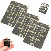 Morse Code Trainer Card Pro LED Edition, Professional PCB Style with Interactive LEDs & Signal Buttons, Telegraph Practice & Encryption Training