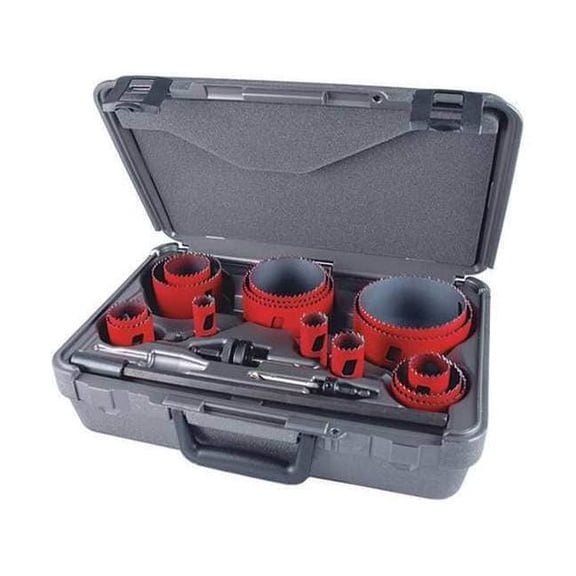 Morse Hole Cutter Kit,Saw Range 7/8" to 2-1/2" MHS06I