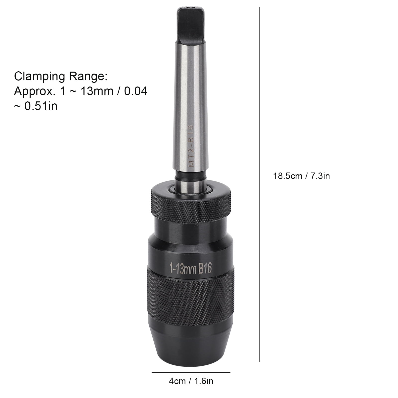 Morse Taper Quick Release Chuck, Wide Range Of Applications Keyless