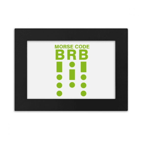 Morse's Code Will Back Art Deco Fashion Desktop Photo Frame Ornaments Picture Art Painting