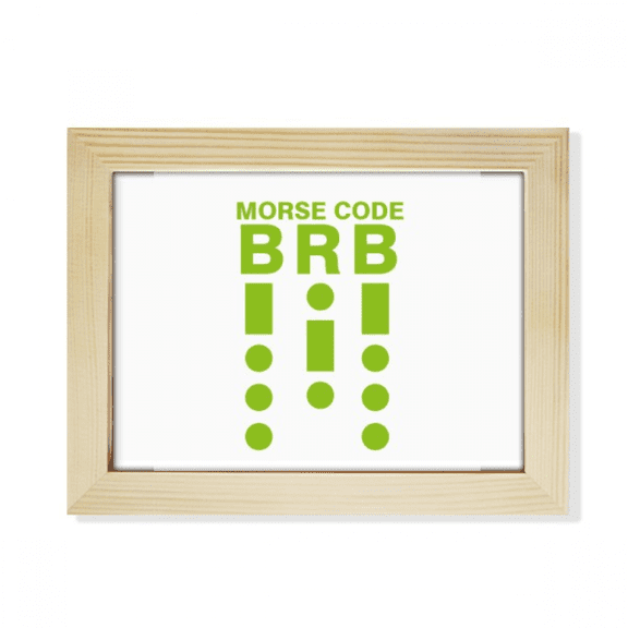 Morse's Code Will Back Art Deco Fashion Desktop Photo Frame Picture Art Decoration Painting 6x8 inch
