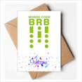 thumbnail image 1 of Morse's Code Will Back Art Deco Fashion Welcome Back Greeting Cards Envelopes Blank, 1 of 4