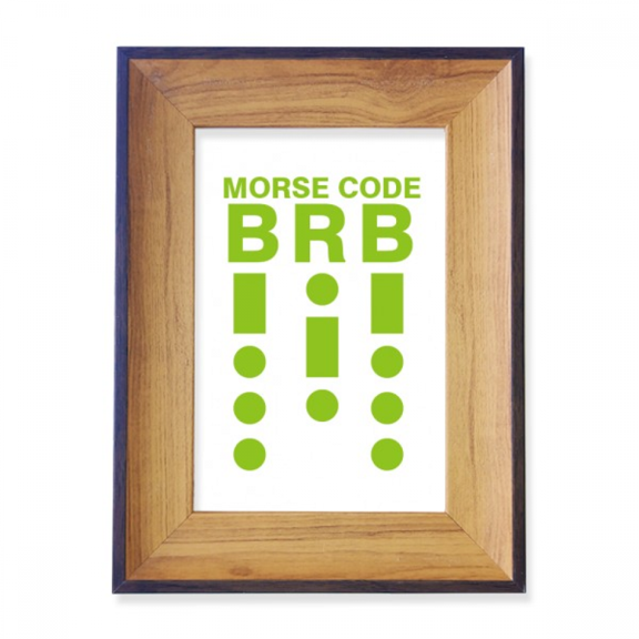 Morse's Code Will Back Photo Frame Exhibition Display Art Desktop Painting