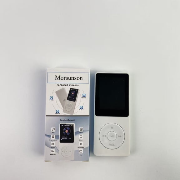 Morsunson Personal stereos, MP3 Player with Bluetooth 5.2,32GB Portable Lossless Music MP3 MP4 Player,Supports up to 128GB