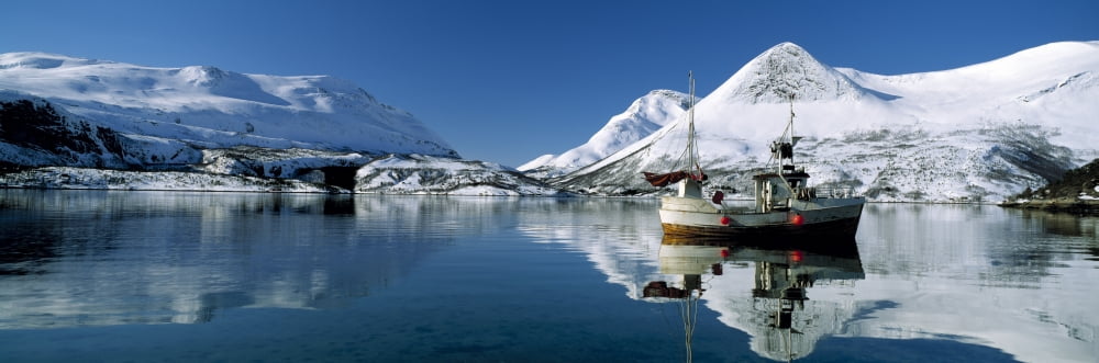 Morsvikfjord Norway Canvas Art - Panoramic Images (6 x 18)
