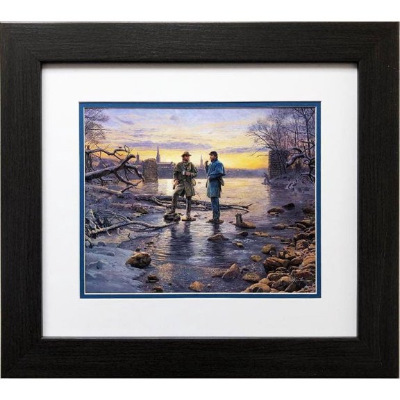 Mort Kunstler "My Friend, The Enemy" New CUSTOM FRAMED Civil War Art Generic