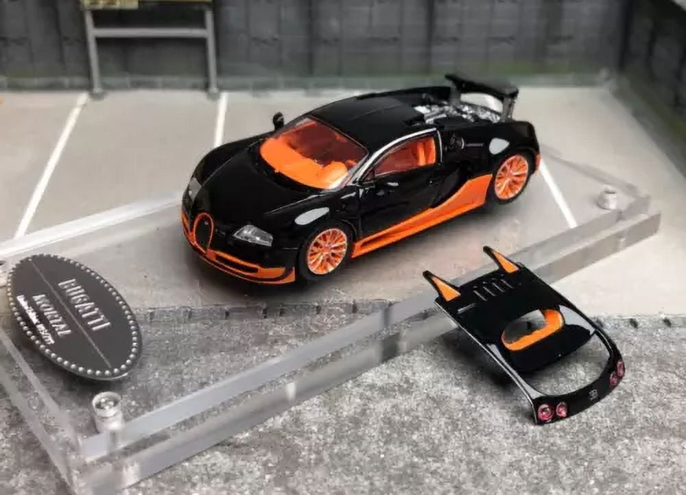 1/64 Mortal Bugatti Veyron Super Sport Diecast Car Model Panda Gulf Collection e