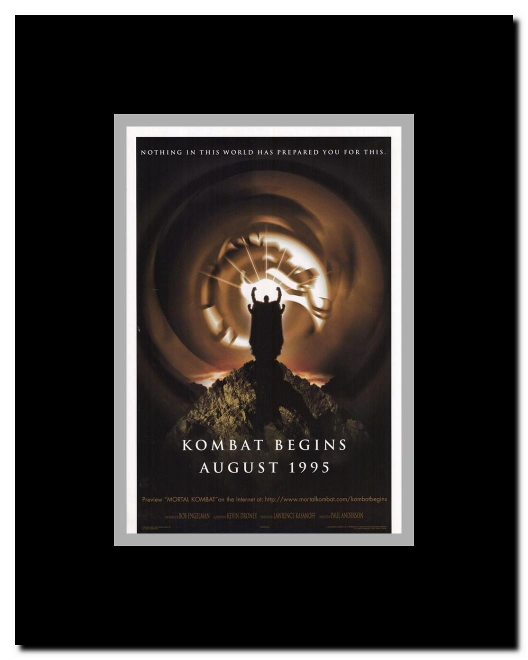 Mortal Kombat 1: The Movie Framed Movie Poster