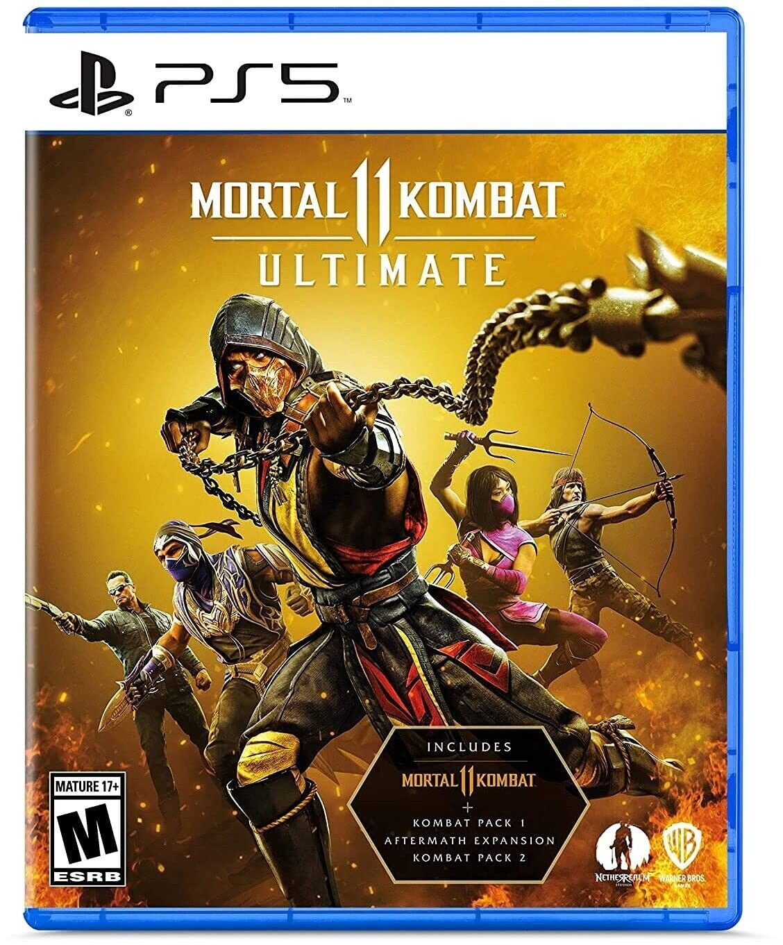Mortal Kombat 11 Playstation 5 PS5 Video Game Pack of 10