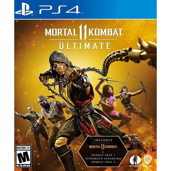 Restored Mortal Kombat 11 Ultimate PlayStation 4 Action & Adventure, Fighting Video Game, Parental Controls