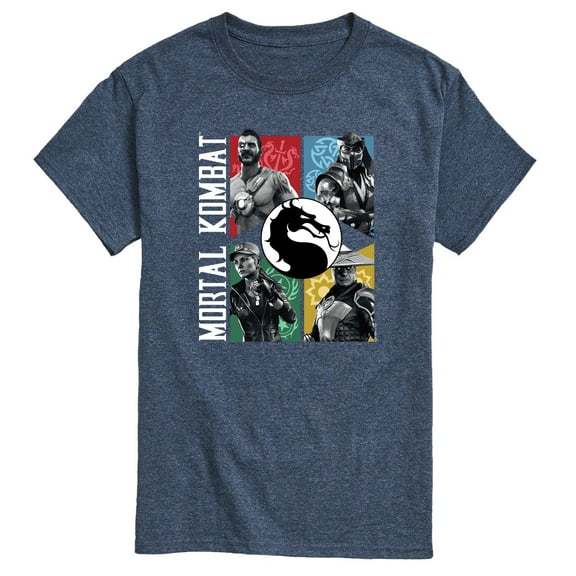 Mortal Kombat - Character Grid - Men's Short Sleeve Graphic T-Shirt