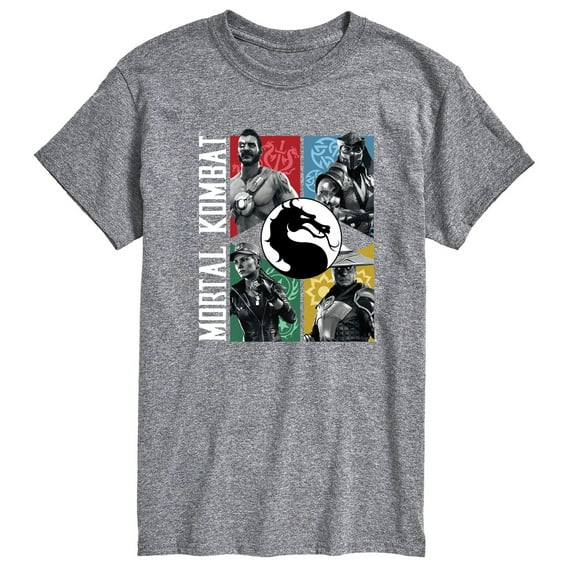 Mortal Kombat - Character Grid - Men's Short Sleeve Graphic T-Shirt