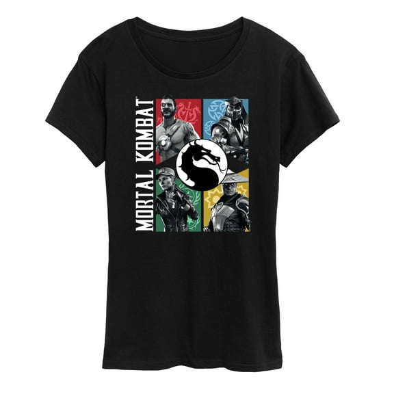 Mortal Kombat - Character Grid - Women's Short Sleeve Graphic T-Shirt