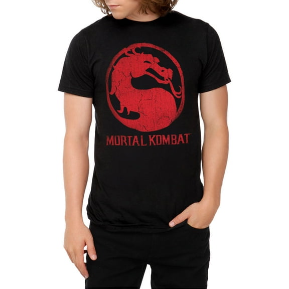 Mortal Kombat Classic Logo Distressed T-Shirt