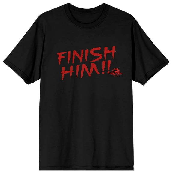 Mortal Kombat Finish Him Men's Black Tee - XXL