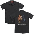 thumbnail image 1 of Mortal Kombat Fire And Ice (Back Print) Adult Work Shirt Black, 1 of 3
