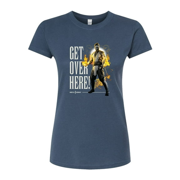 Mortal Kombat - Get Over Here - Juniors Fitted Graphic T-Shirt