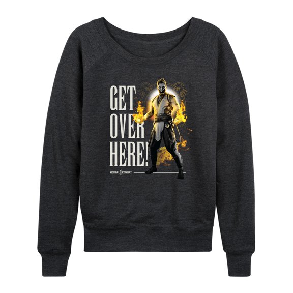 Mortal Kombat - Get Over Here - Women's Lightweight French Terry Long Sleeve Shirt