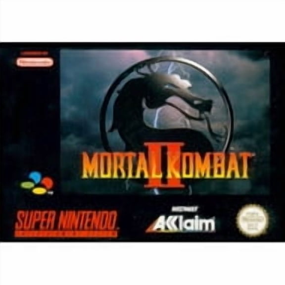 Pre-Owned Mortal Kombat II Action & Adventure Physical Video Game for Super Nintendo