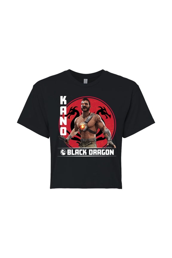 - Kano Black Dragon - Juniors Cropped Graphic T-Shirt
