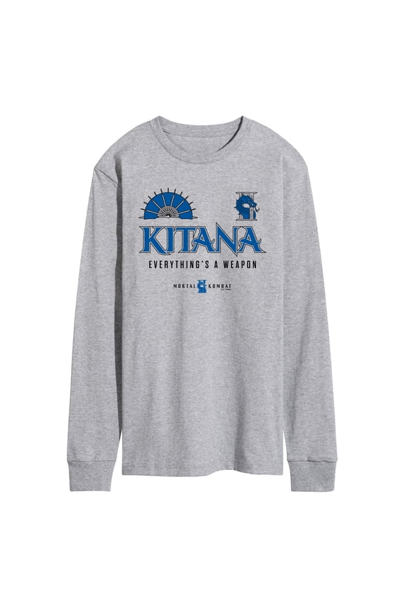 - Kitana Jersey - Men's Long Sleeve Graphic T-Shirt