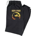 thumbnail image 1 of Mortal Kombat Klassic Logo Unisex Jogger Sweatpants for Men and Women, Black, 2X-Large, 1 of 1