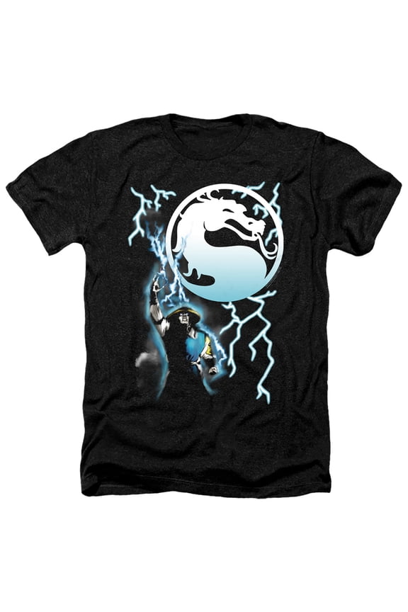Mortal Kombat Klassic - Raiden - Heather Short Sleeve Shirt - Large
