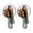 thumbnail image 1 of Mortal Kombat Klassic Scorpion Character Novelty Clip-On Stud Earrings, 1 of 4