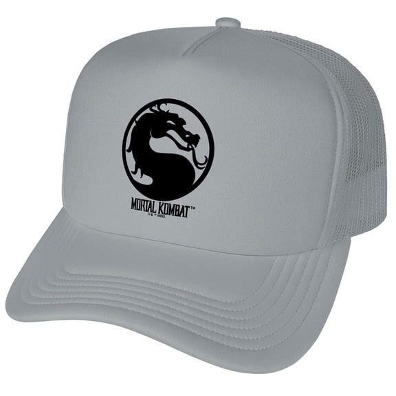 Mortal Kombat Klassic Symbol Foam Snapback Trucker Hat - Unisex for Men and Women