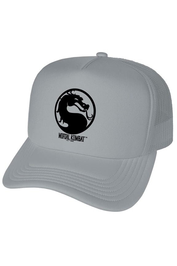 Mortal Kombat Klassic Symbol Foam Snapback Trucker Hat - Unisex for Men and Women