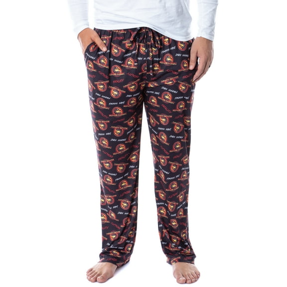 Mortal Kombat Mens' Dragon Finish Him Fatality Sleep Pajama Pants