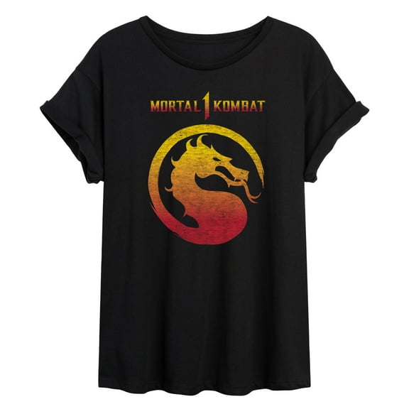 Mortal Kombat - Mk 1 Logo Vintage - Women's Oversized T-Shirt