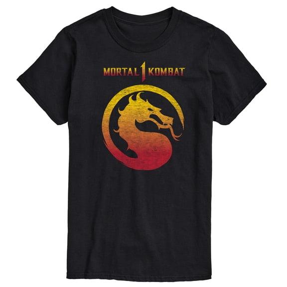 Mortal Kombat - Mk 1 Logo Vintage - Men's Short Sleeve Graphic T-Shirt