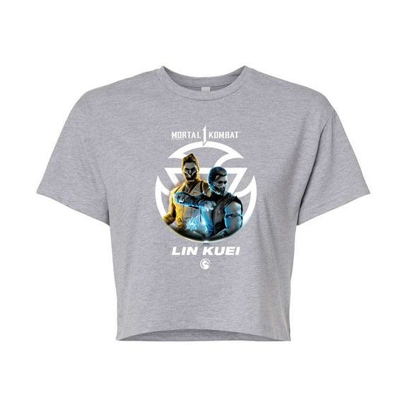 Mortal Kombat - Mk Lin Kuei - Juniors Cropped Cotton Blend T-Shirt