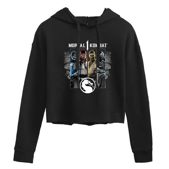 Mortal Kombat - Mk1 Characters - Juniors Cropped Pullover Hoodie