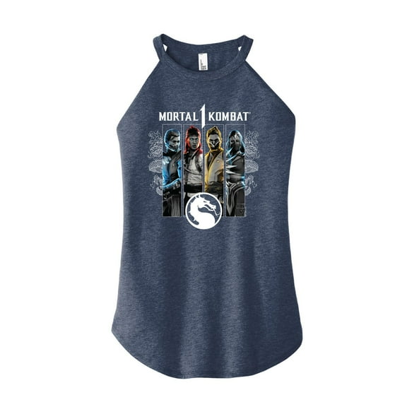 Mortal Kombat - Mk1 Characters - Juniors High Neck Tank Top