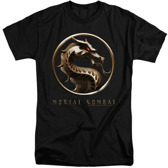 Mortal Kombat Movie Logo Unisex Adult Tall T Shirt, Logo, 2X-Large