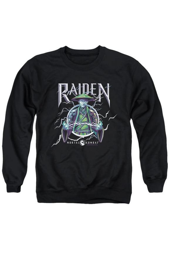 Mortal Kombat Movie Raiden Unisex Adult Crewneck Sweatshirt, Raiden, Medium