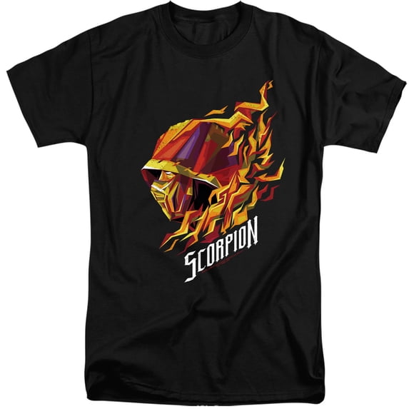 Mortal Kombat Movie Scorpion Unisex Adult Tall T Shirt, Scorpion, 2X-Large